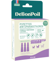 DeBonPoil kat en kitten- 3 pipetten tegen vlo & teek