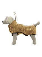 Badjas luxe voor honden small Zand