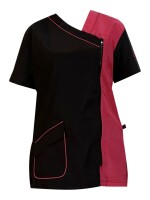 Trimshirt Side zwart/fuchsia, zijsluitin - S