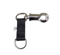 Safety hook met D-ring - Blauw