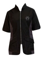 Trimshirt Easy zwart/grijs - XL