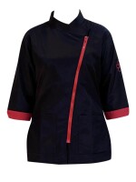 Trimshirt Easy 3/4 mouw blauw/fuchsia - XXXL