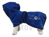 Badjas voor honden xtra-small blauw